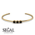 3 Stone Black Diamond Bracelet - Eileen No. 7 image 2