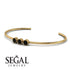 3 Stone Black Diamond Bracelet - Eileen No. 7 image 3