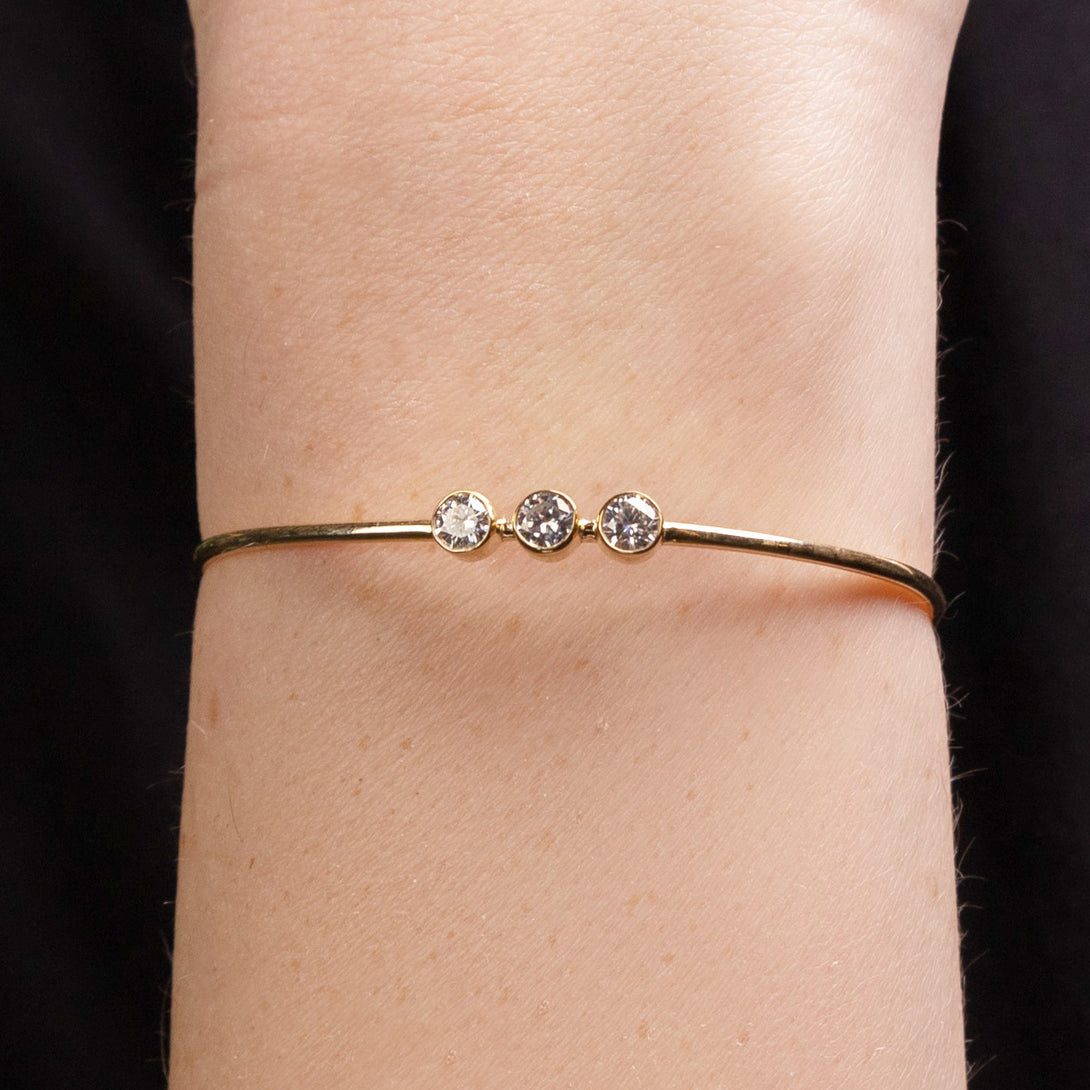3 Stone Sapphire Braclet - Eileen No. 13