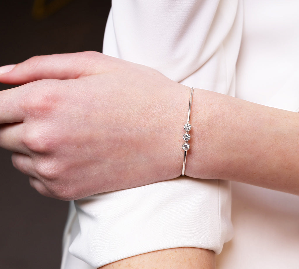 3 Stone Diamond Braclet - Eileen No. 3