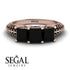 3 Stones Princess Black Diamond Ring - Rebecca No. 38 image 2