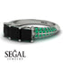 3 Stones Princess Black Diamond Ring - Rebecca No. 24