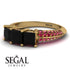 3 Stones Princess Black Diamond Ring - Rebecca No. 52