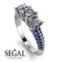 3 Stones Princess Diamond Ring - Rebecca No. 63 image 10