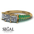 3 Stones Princess Diamond Ring - Rebecca No. 16