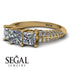 3 Stones Princess Diamond Ring - Rebecca No. 1 image 3