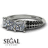 3 Stones Princess Diamond Ring - Rebecca No. 33 image 3