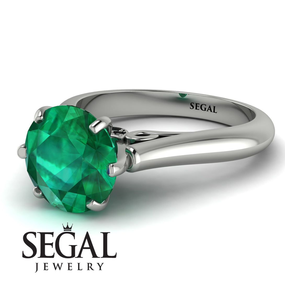 3ct Emerald Engagement Ring - June No. 36