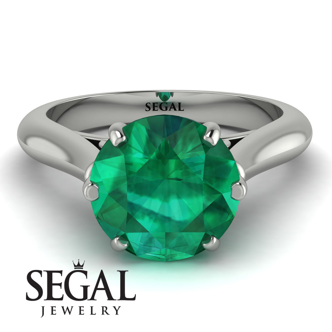 3ct Emerald Engagement Ring - June No. 36