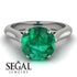 3ct Emerald Engagement Ring - June No. 36