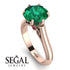 3ct Emerald Engagement Ring - June No. 50