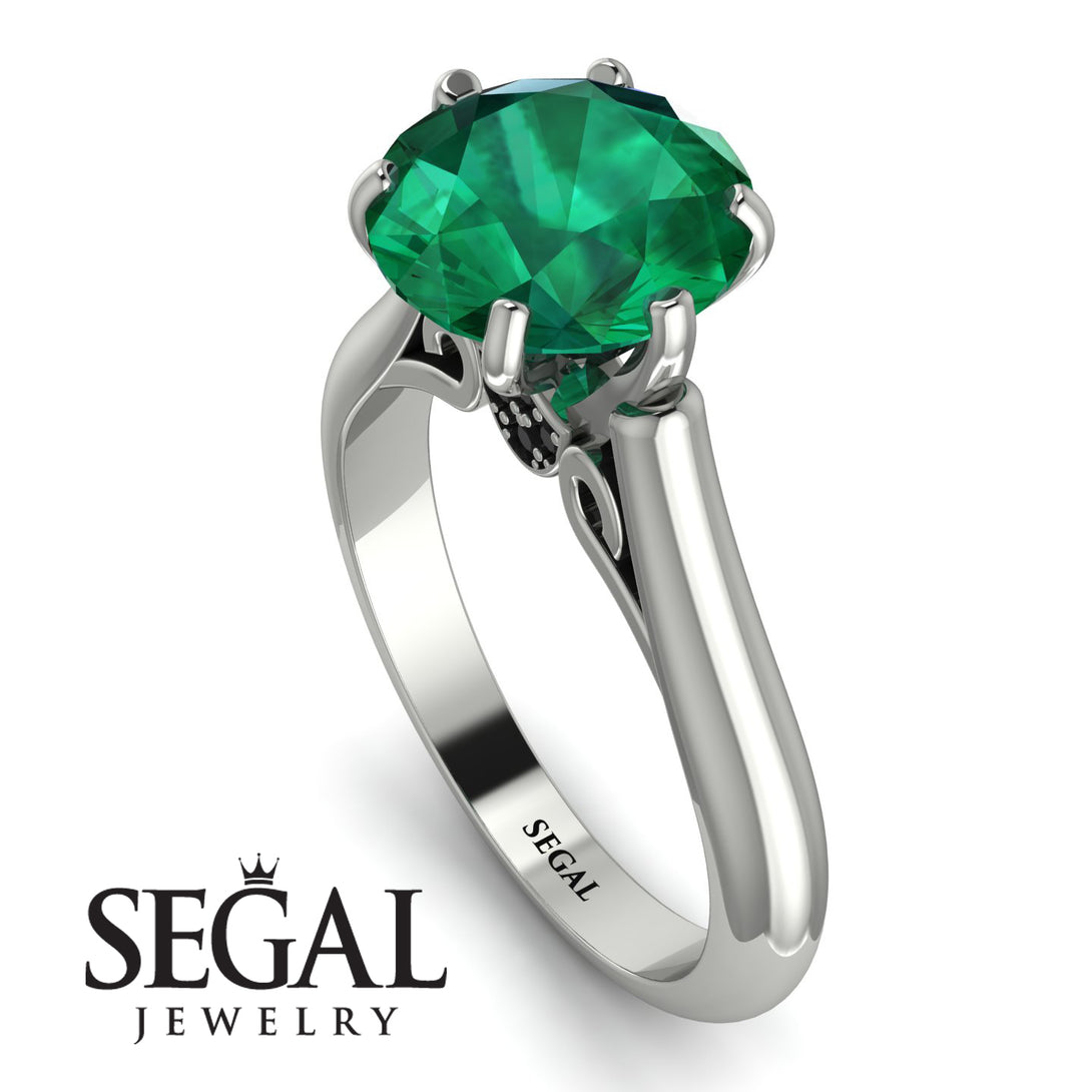 3ct Emerald Engagement Ring - June No. 36
