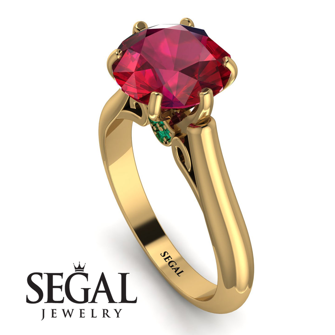3ct Ruby Engagement Ring - June No. 25