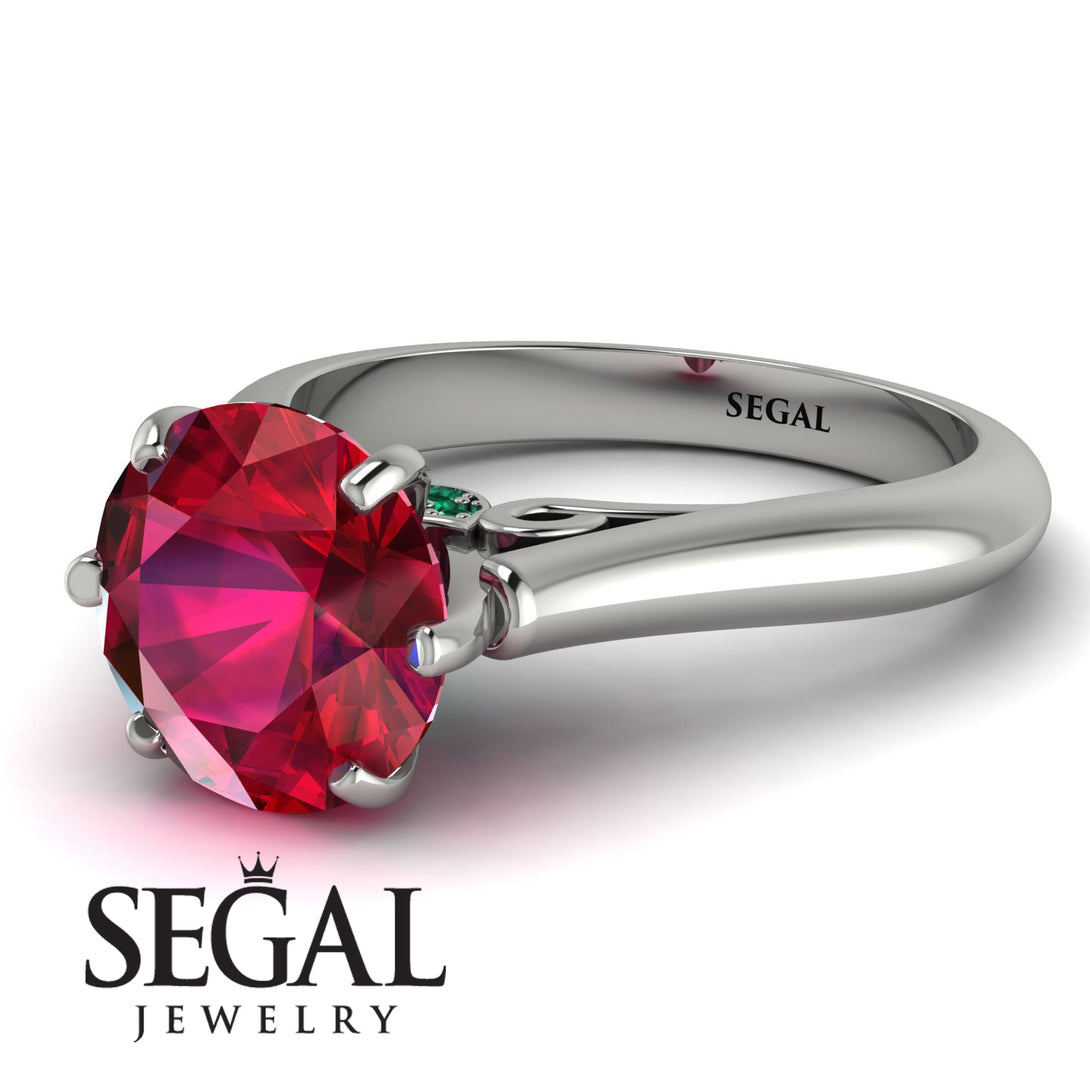 3ct Ruby Engagement Ring - June No. 27