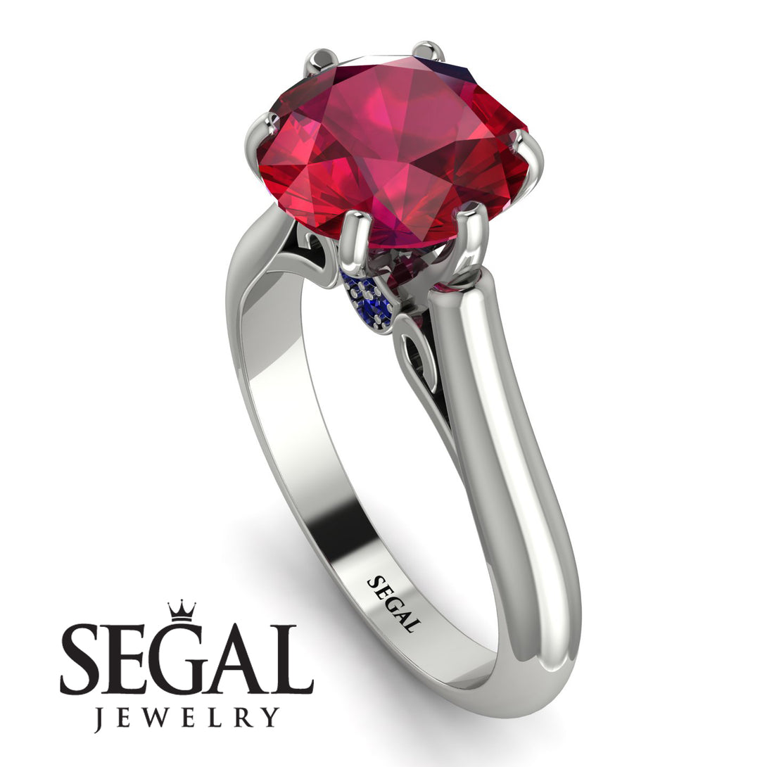 3ct Ruby Engagement Ring - June No. 72