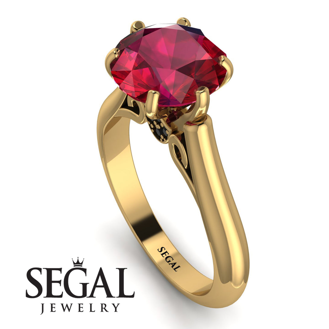 3ct Ruby Engagement Ring - June No. 40