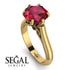 3ct Ruby Engagement Ring - June No. 40