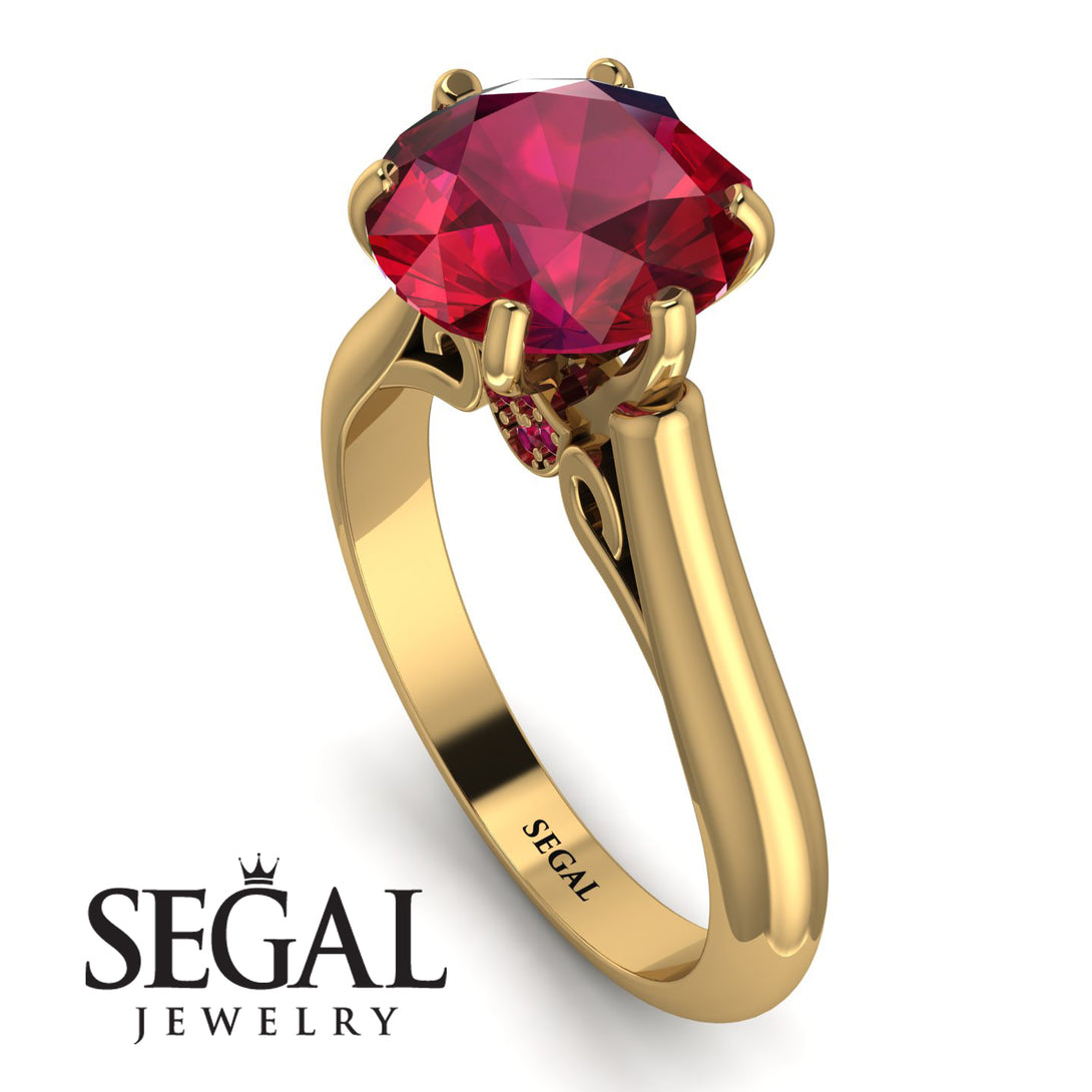 3ct Ruby Engagement Ring - June No. 55