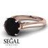 3ct Black Diamond Engagement Ring - June No. 68