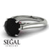 3ct Black Diamond Engagement Ring - June No. 54 image 10