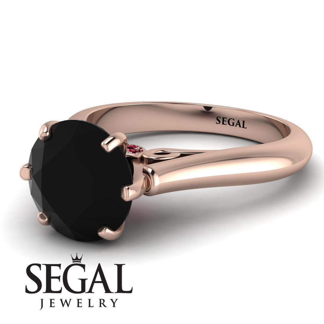 3ct Black Diamond Engagement Ring - June No. 53