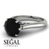 3ct Black Diamond Engagement Ring - June No. 69 image 10
