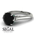 3ct Black Diamond Engagement Ring - June No. 24 image 10