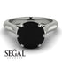 3ct Black Diamond Engagement Ring - June No. 9 image 12