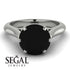 3ct Black Diamond Engagement Ring - June No. 69 image 2
