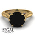 3ct Black Diamond Engagement Ring - June No. 22