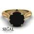 3ct Black Diamond Engagement Ring - June No. 52 image 2