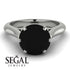 3ct Black Diamond Engagement Ring - June No. 54 image 2