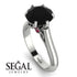 3ct Black Diamond Engagement Ring - June No. 54 image 3