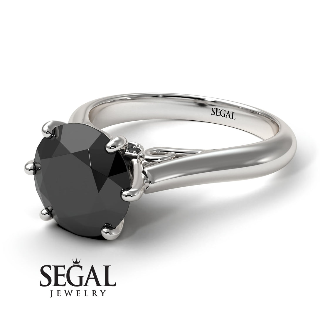5ct Black Diamond Engagement Ring - June No. 390