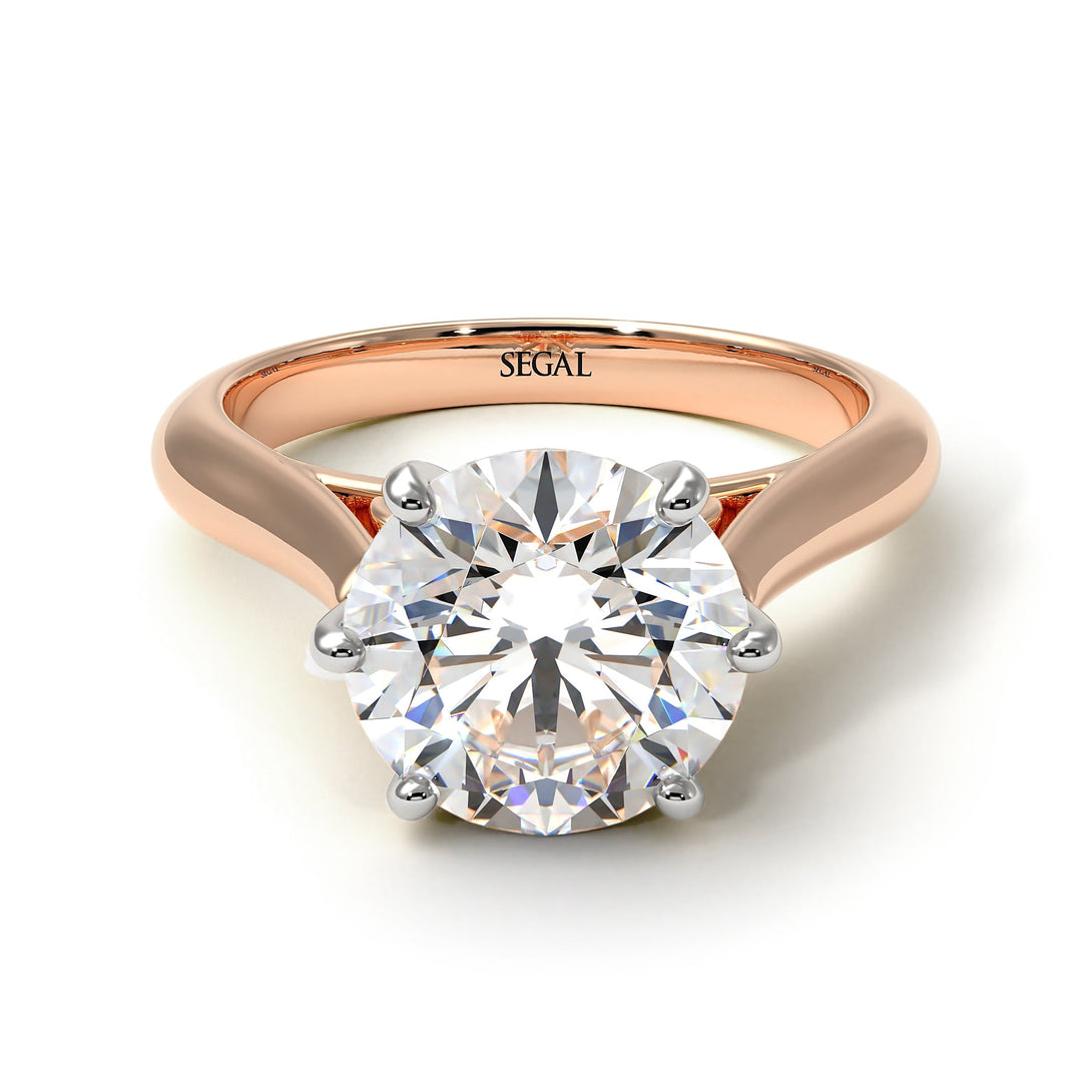 Two Tones 3ct Diamond Engagement Ring - June No. 78