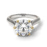 Two Tones 3ct Diamond Engagement Ring - June No. 77