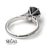 5ct Black Diamond Engagement Ring - June No. 390