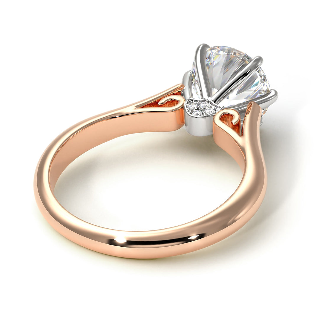 Two Tones 3ct Diamond Engagement Ring - June No. 78