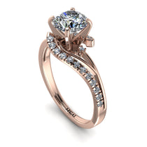 Twist Shank Diamond Engagement Ring - Maria No. 2 image 1