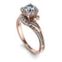 Twist Shank Diamond Engagement Ring - Maria No. 2