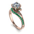 Twist Shank Diamond Engagement Ring - Maria No. 17 image 1