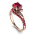 Twist Shank Ruby Engagement Ring - Maria No. 56 image 1