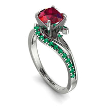 Twist Shank Ruby Engagement Ring - Maria No. 27 image 1