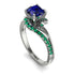 Twist Shank Sapphire Engagement Ring - Maria No. 30