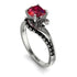 Twist Shank Ruby Engagement Ring - Maria No. 42
