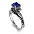Twist Shank Sapphire Engagement Ring - Maria No. 45