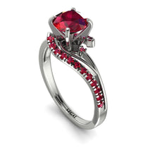 Twist Shank Ruby Engagement Ring - Maria No. 57 image 1