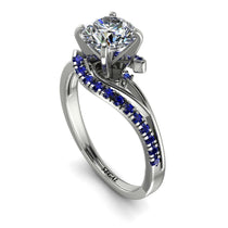Twist Shank Diamond Engagement Ring - Maria No. 63 image 1