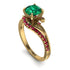 Twist Shank Emerald Engagement Ring - Maria No. 49 image 1