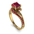 Twist Shank Ruby Engagement Ring - Maria No. 55